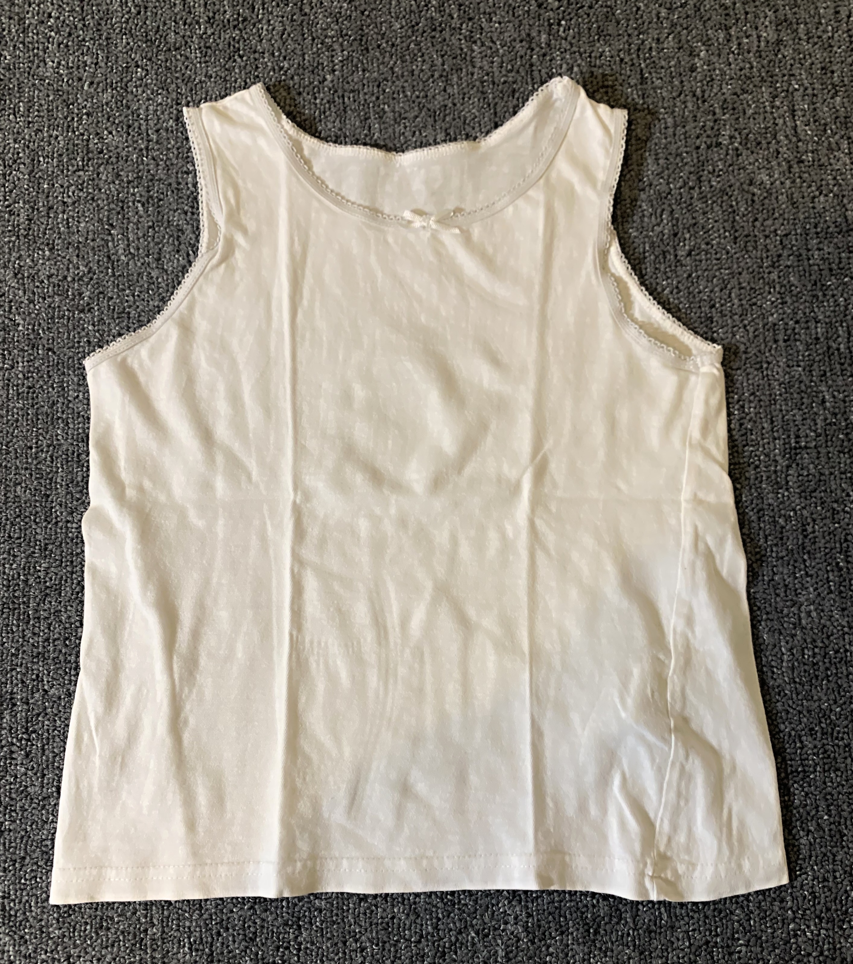 Dívčí bílá košilka 128