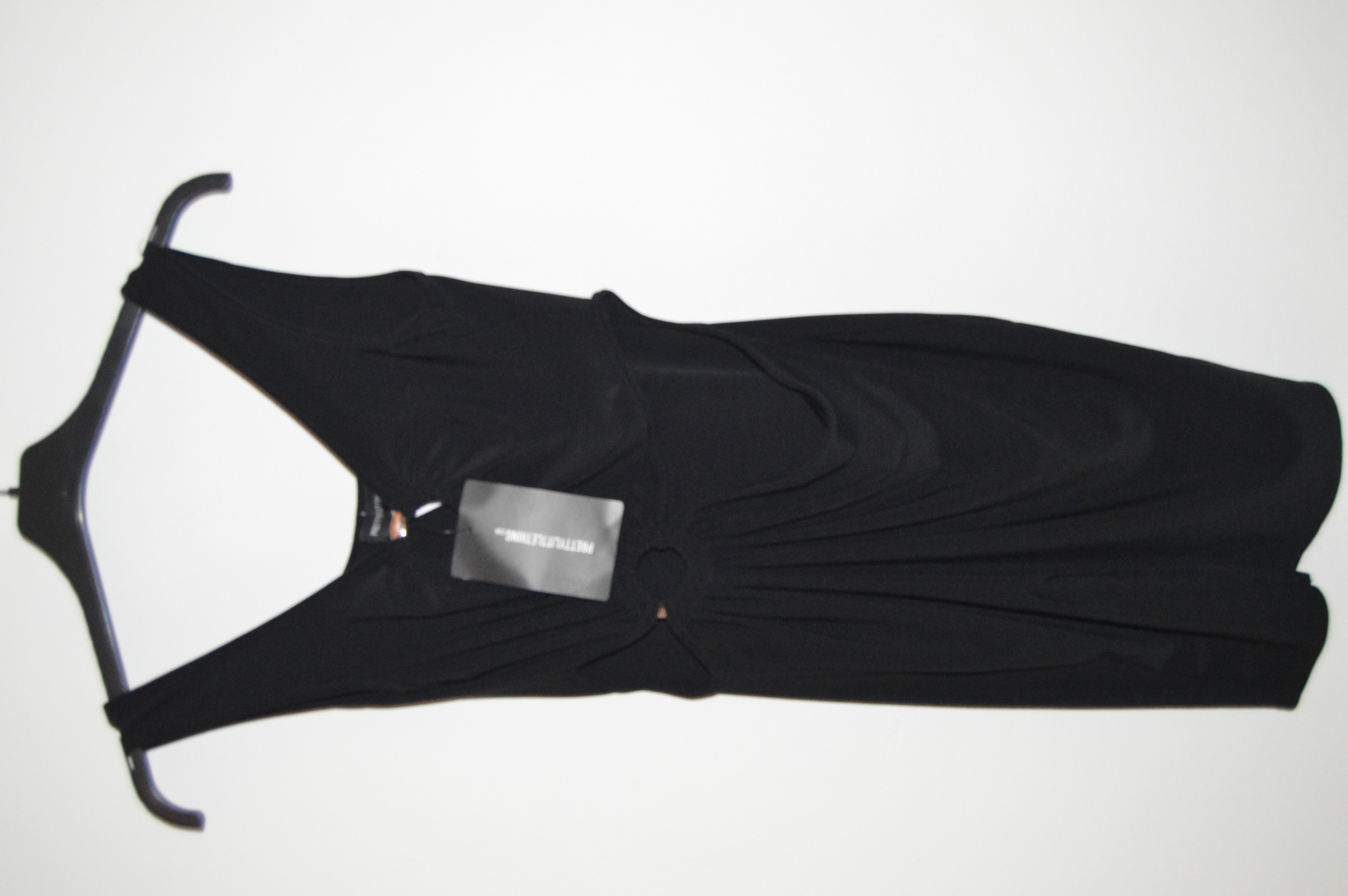 Černé elastické šaty M