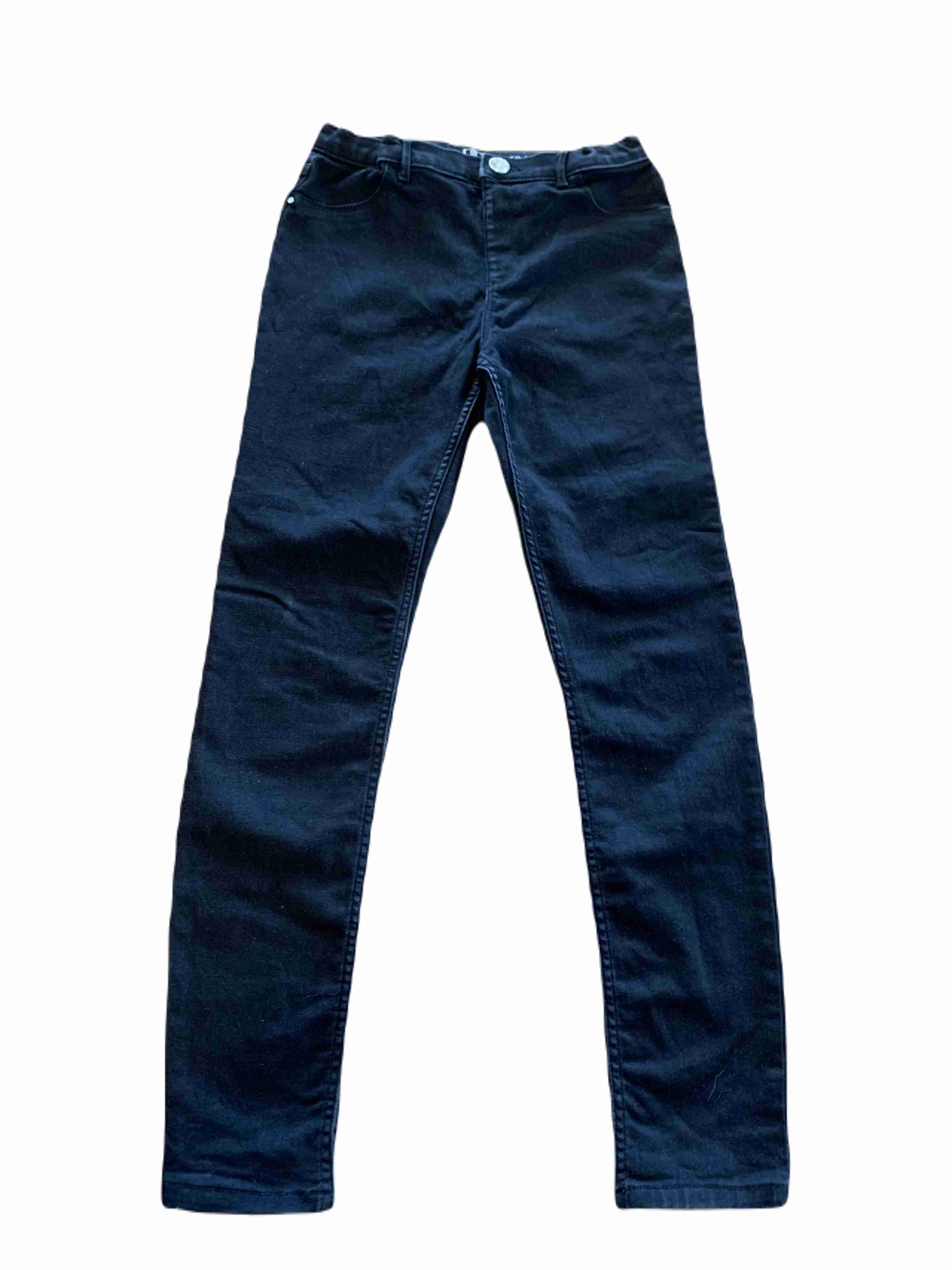 Černé elastické džíny 152