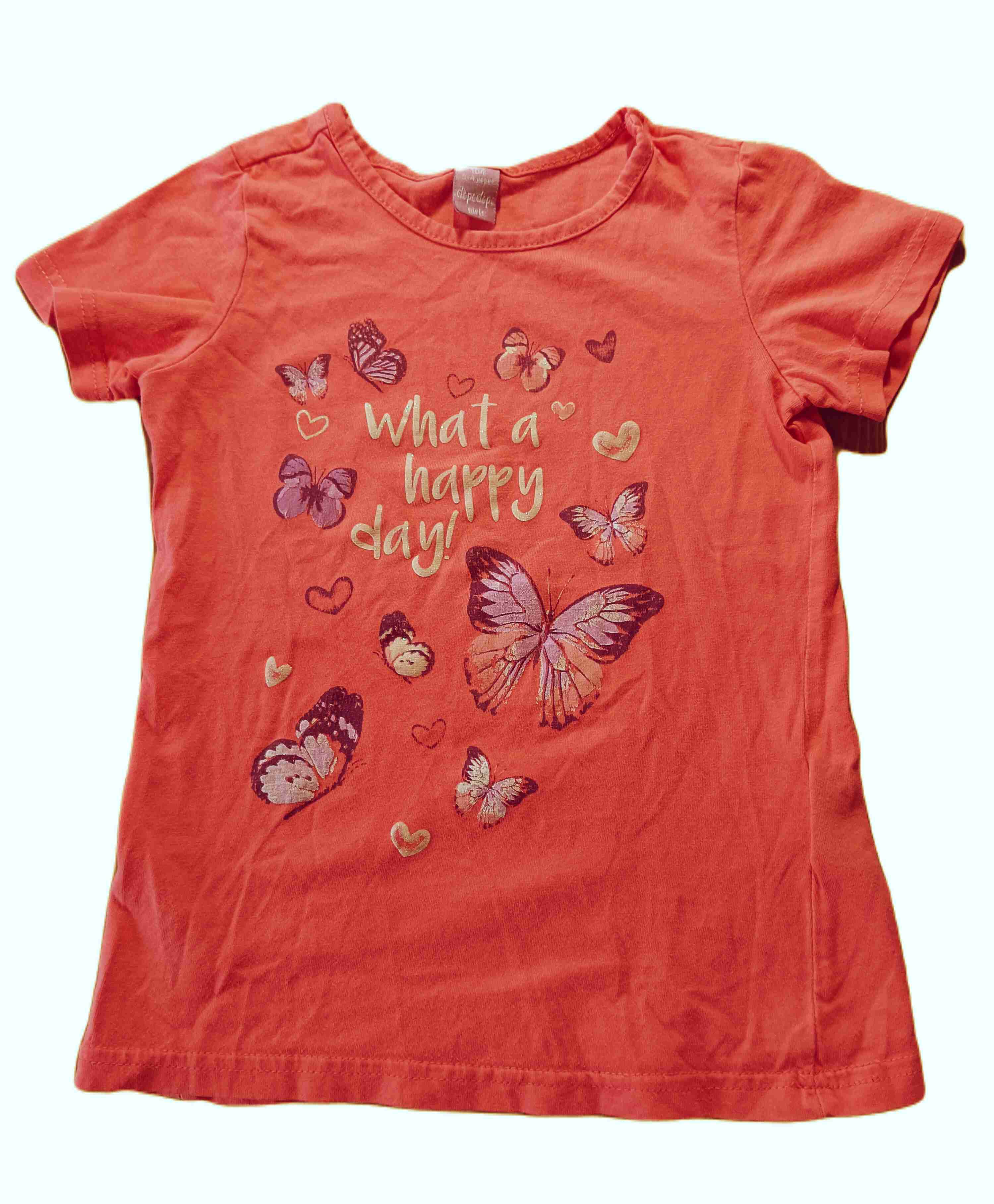 Dívčí tričko s motýli 104